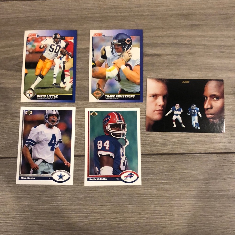 💕5 1991 NFL cards